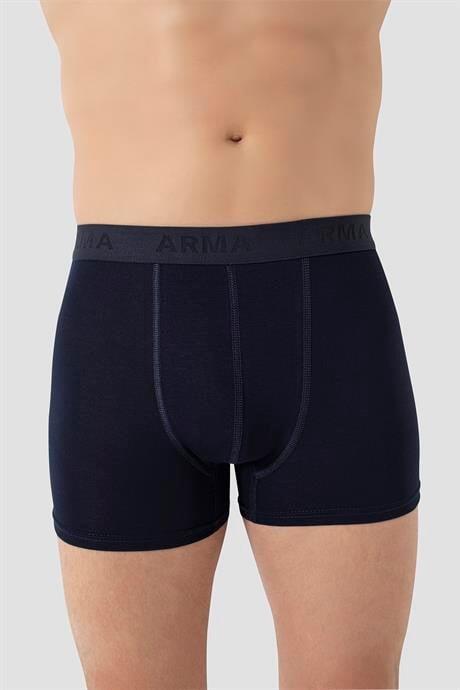 6'lı Paket Erkek Pamuklu Likralı Esnek Kumaş Renkli Boxer - 3