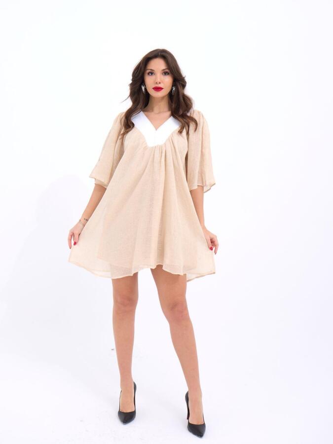 7009 ELBİSE-BEJ - 1