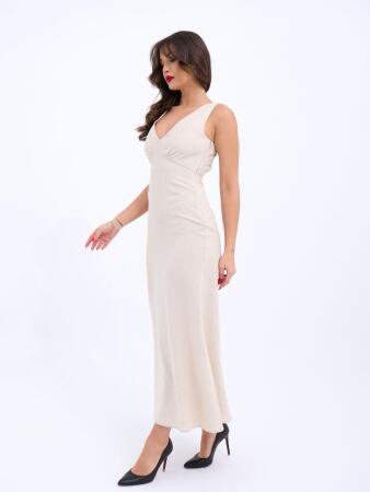 7124 ELBİSE-BEJ - 5