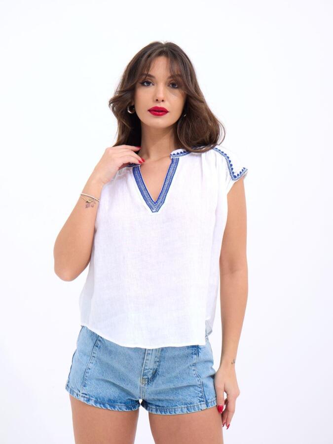 7162 BLUZ-BEYAZ - 3