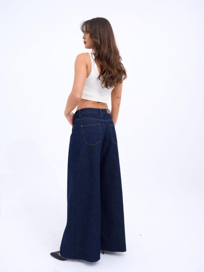 7350 KOT PANTOLON-MAVİ - 2