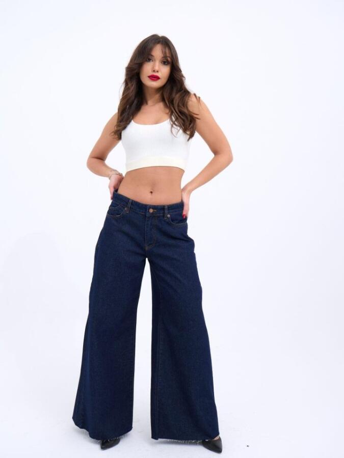 7350 KOT PANTOLON-MAVİ - 3
