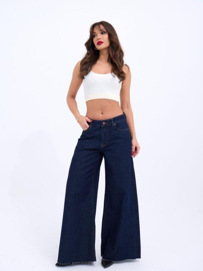 7350 KOT PANTOLON-MAVİ - 4
