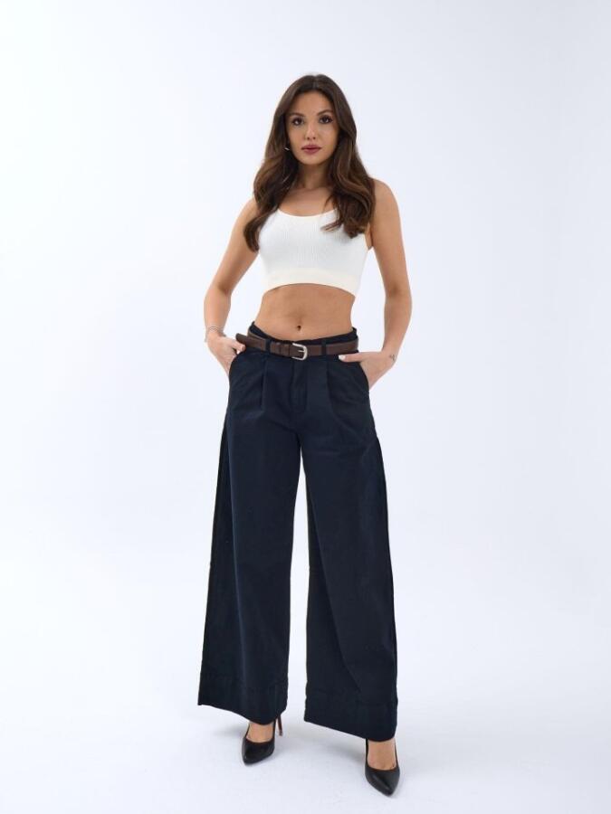 7382 PANTOLON-LACİVERT - 1