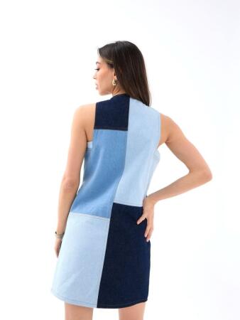 7385 KOT ELBİSE-MAVİ - 4