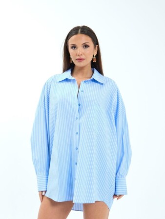 7388 GÖMLEK-DENVER ÇİZGİLİ - ANGELINO BuyukBedeniz