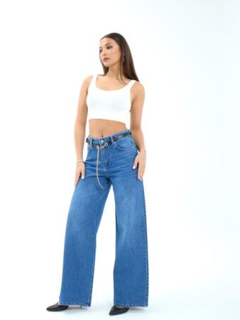 7398 KOT PANTOLON-MAVİ - 2