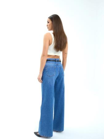 7398 KOT PANTOLON-MAVİ - 3