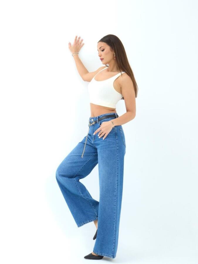 7398 KOT PANTOLON-MAVİ - 5