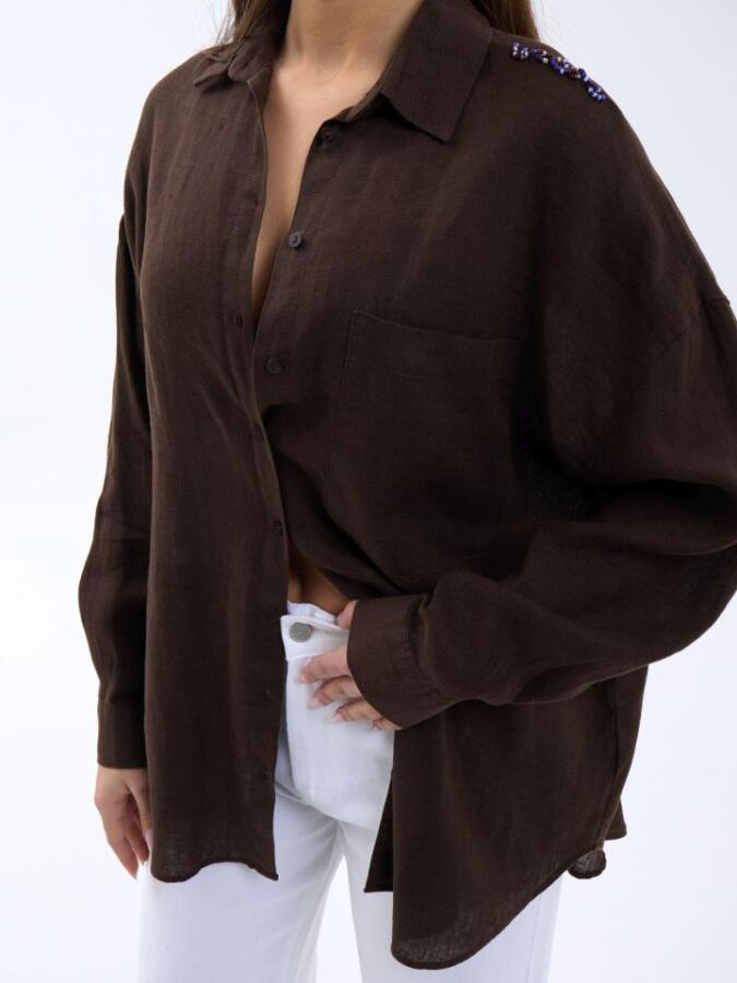 7399 GÖMLEK-KAHVE - 2