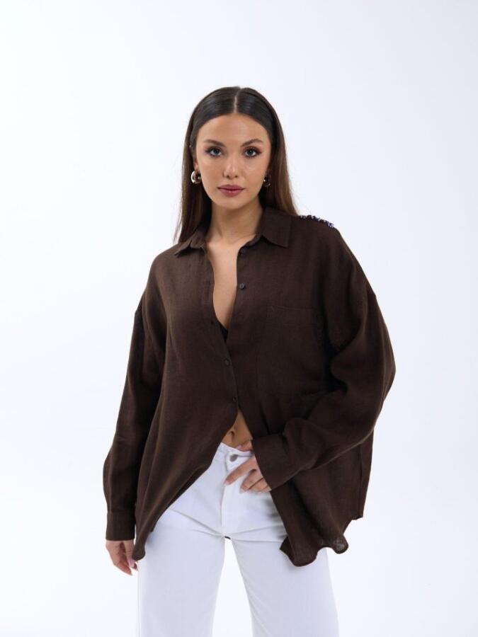 7399 GÖMLEK-KAHVE - 5