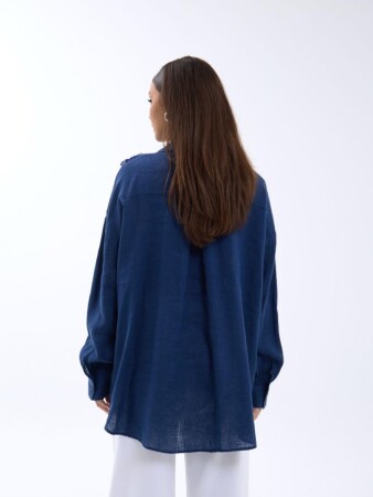 7399 GÖMLEK-LACİVERT - ANGELINO BuyukBedeniz (1)