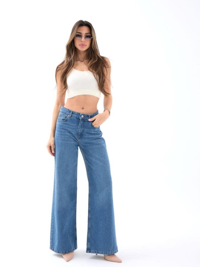 7418 KOT PANTOLON-MAVİ - 1