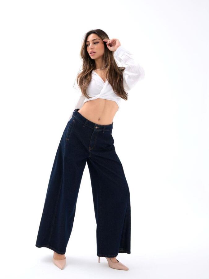 7437 KOT PANTOLON-MAVİ - 3