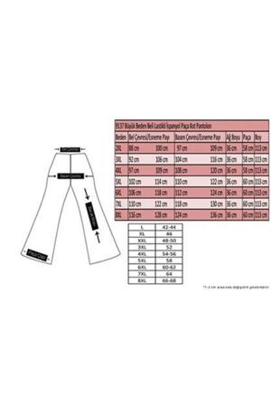 9137-21 Büyük Beden İspanyol Paça Kot Pantolon - Siyah - 2