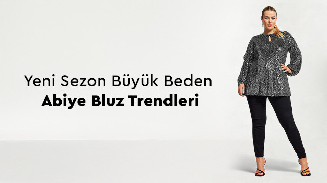 Yeni Sezon Büyük Beden Abiye Bluz Trendleri