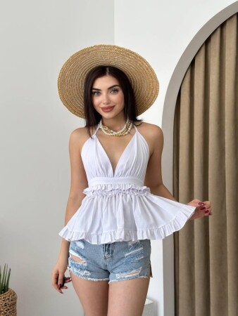 Agnes Sırt Detay Bluz - 1