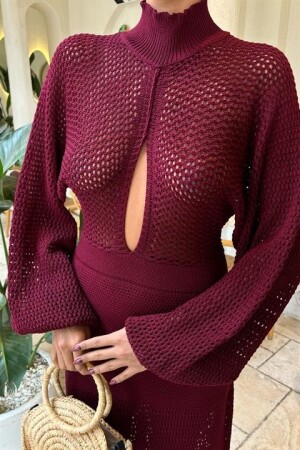 Ajurlu Triko Elbise 2854 - 5