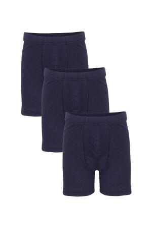 Akbeniz Erkek Çocuk 3'lü Lacivert Boxer - 1