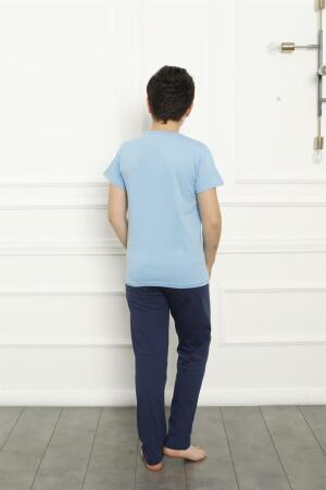 Akbeniz Erkek Çocuk Pamuk Kısa Kollu Pijama Takımı 20380 - 3
