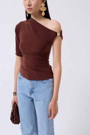 Aksesuar Detay Cutout Bluz - 4