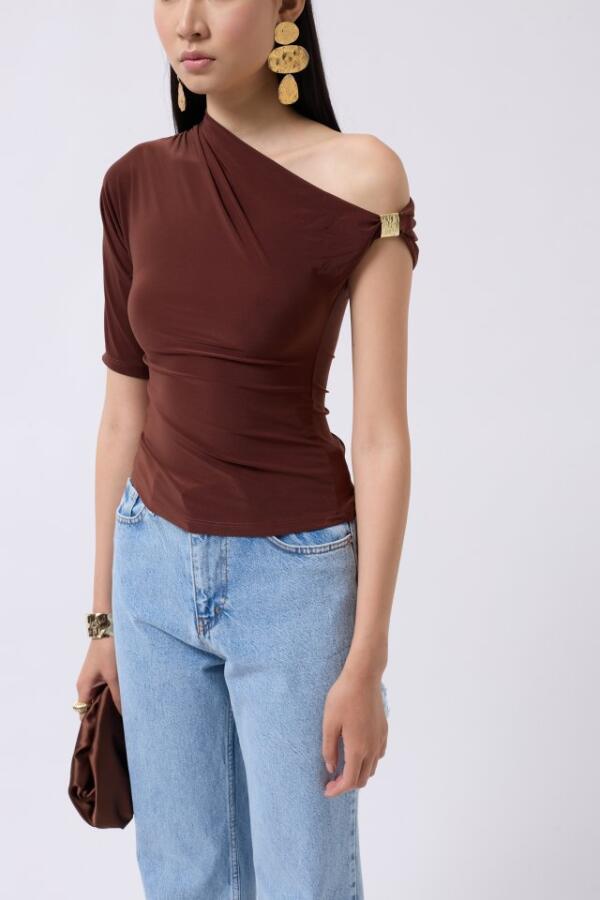 Aksesuar Detay Cutout Bluz - 4