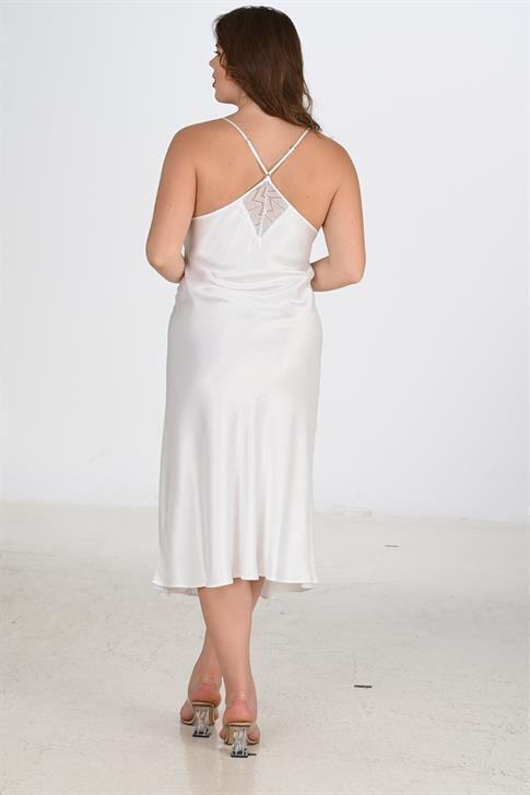 Angelino 2li Ekru Sabahlık Takımı Bigsize 6224 - 2