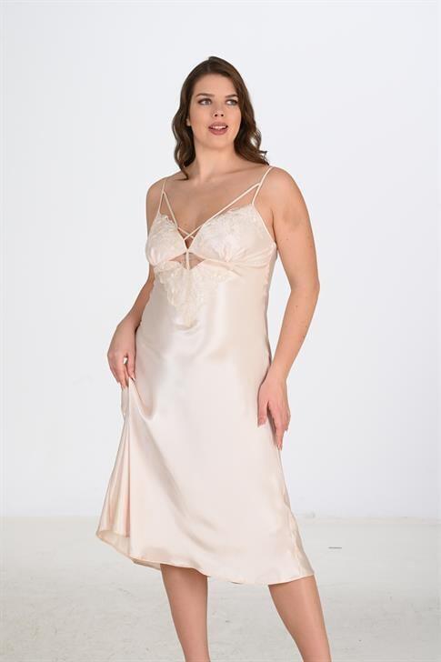 Angelino 2li Fildişi Sabahlık Takımı Bigsize 6222 - 3