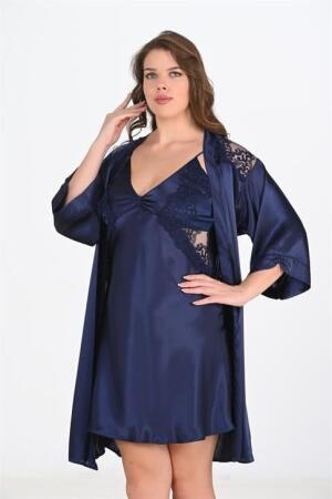 Angelino 2'li Lacivert Sabahlık Takımı Bigsize 6208 - 1