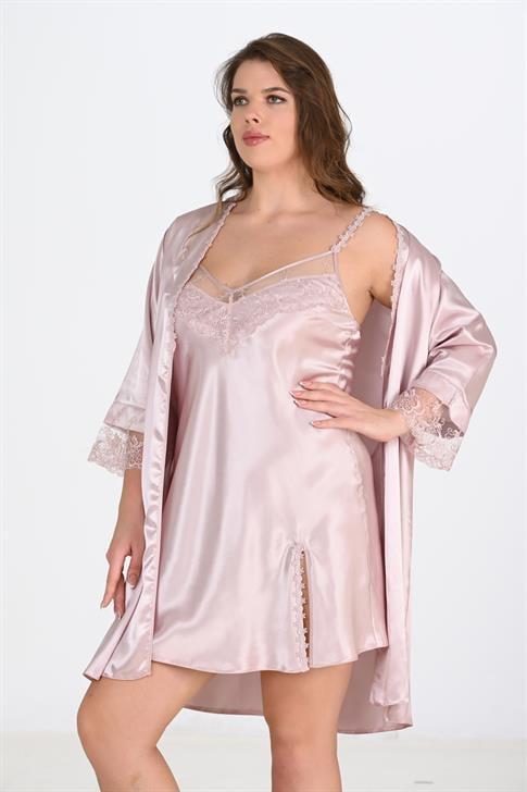 Angelino 2'li Pudra Sabahlık Takımı Bigsize 6214 - 1
