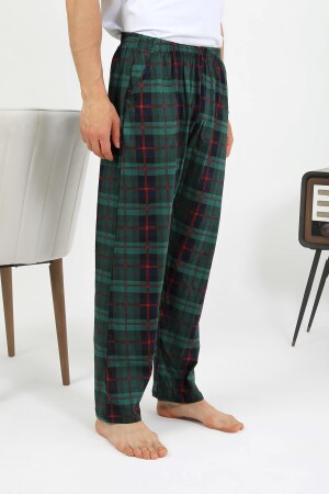 Angelino Erkek Pamuk Tek Alt Pijama Yeşil 27562 - 4