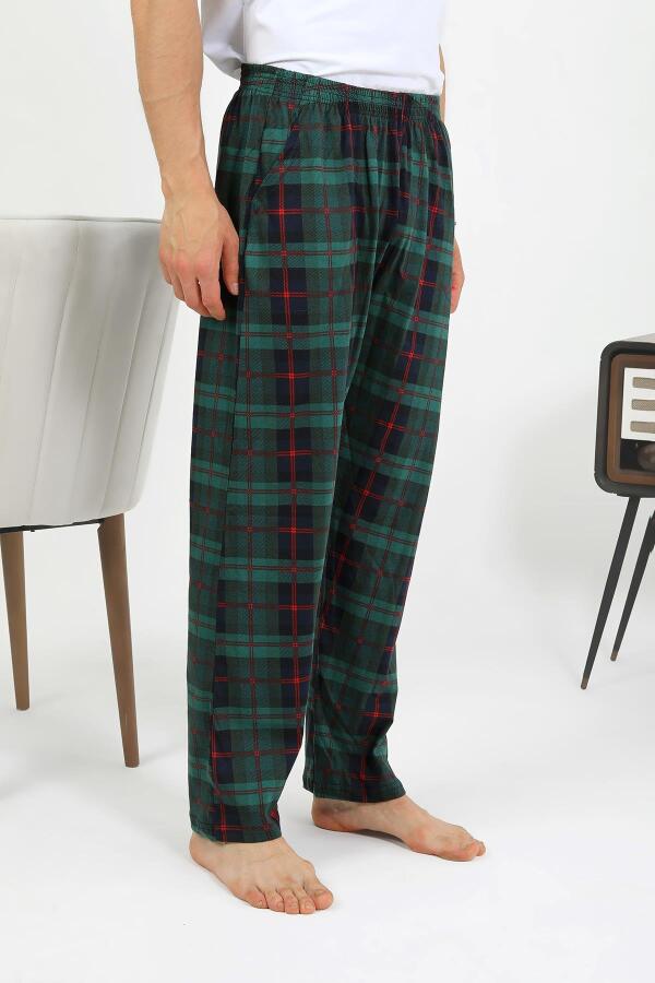 Angelino Erkek Pamuk Tek Alt Pijama Yeşil 27562 - 4