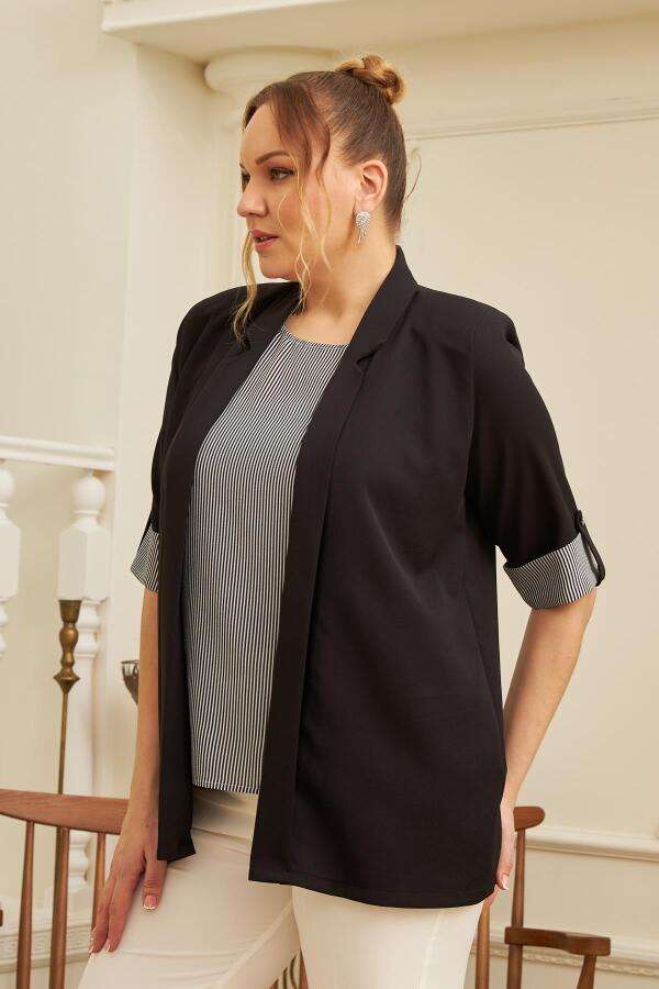 Atlet Ceket Siyah İkili Takım - 3