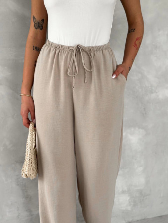 Ayrobin Oversize Pantalon - Bej - 2
