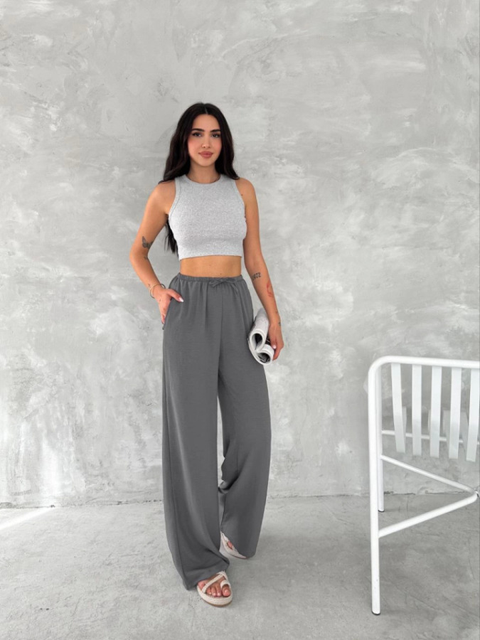 Ayrobin Oversize Pantalon - Füme - 2