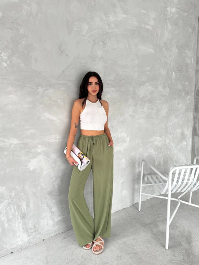 Ayrobin Oversize Pantalon - Mint Yeşili - 2