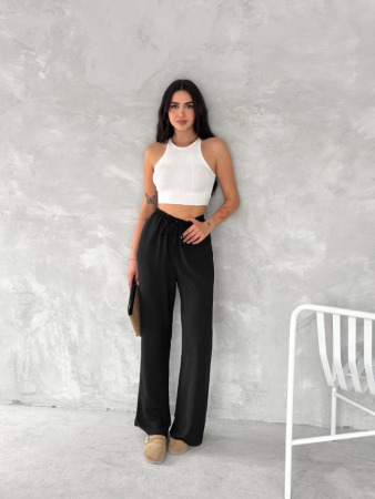Ayrobin Oversize Pantalon - Siyah - 3