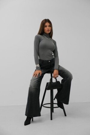 Balıkçı Yaka Triko Bluz - 2