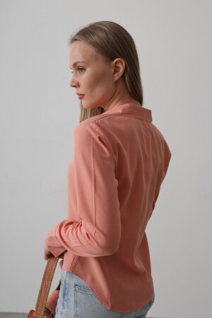 Basic Gömlek - Somon - ANGELINO BuyukBedeniz (1)