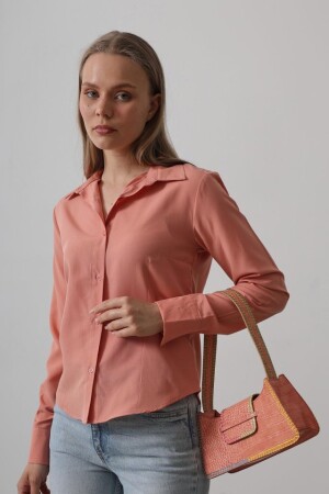 Basic Gömlek - Somon - 4