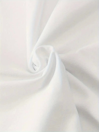 Baskılı Oversize Bisiklet Yaka T-shirt - Beyaz - 3