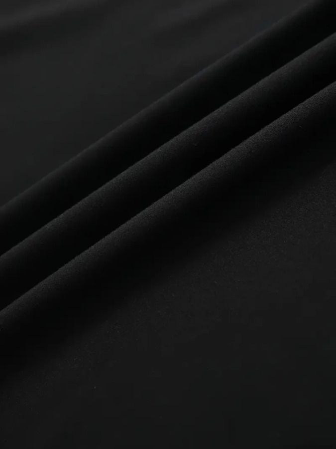 Baskılı Oversize Bisiklet Yaka T-shirt - Siyah - 3