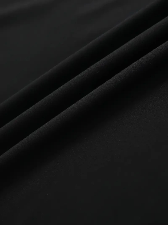 Baskılı Oversize Bisiklet Yaka T-shirt - Siyah - 3