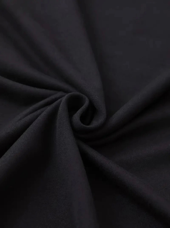 Baskılı Oversize Bisiklet Yaka T-shirt - Siyah - 2