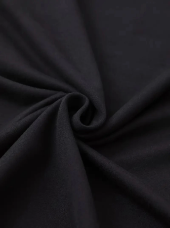 Baskılı Oversize Bisiklet Yaka T-shirt - Siyah - 3