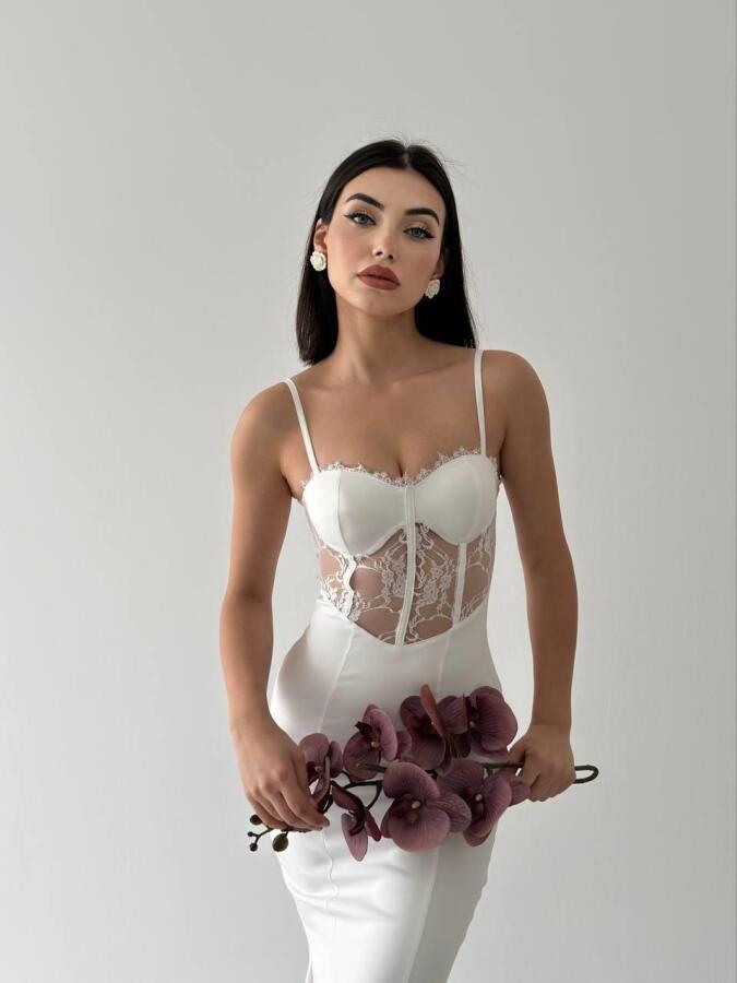 Begonia İp Askılı Elbise - 1