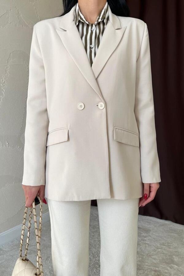 Bej Blazer Ceket - 3