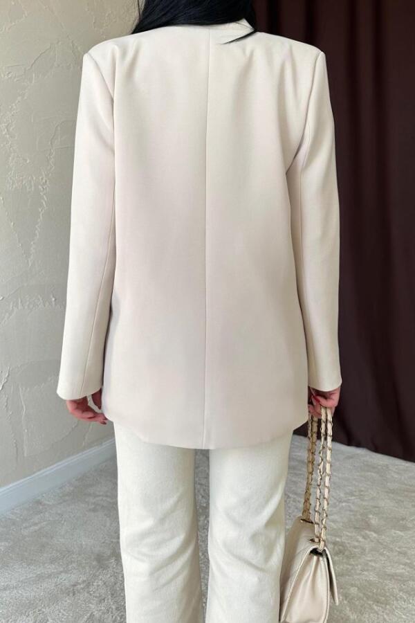 Bej Blazer Ceket - 4