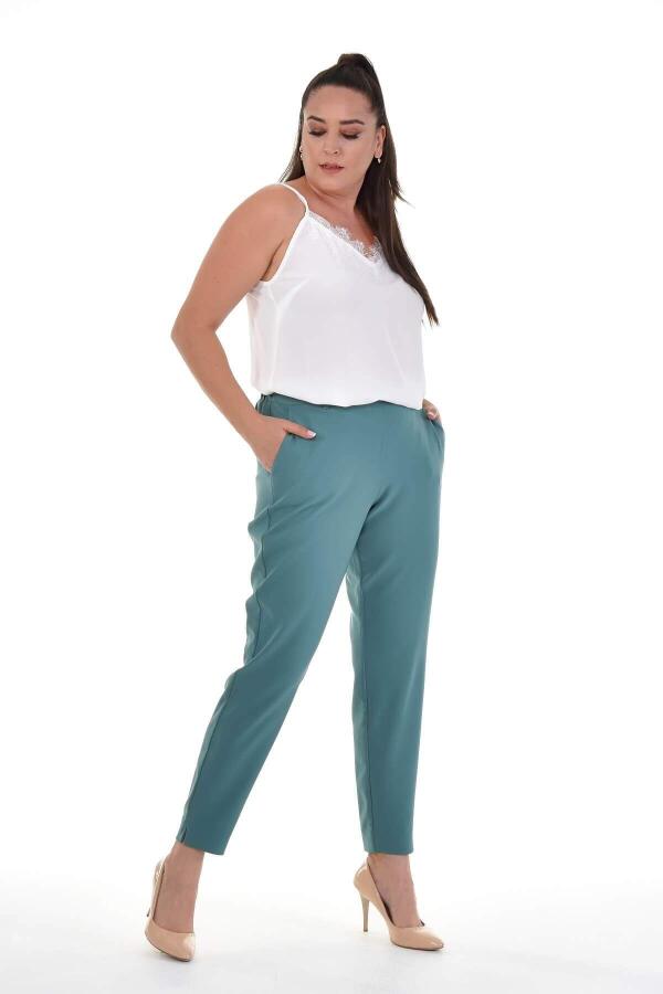 Beli Lastikli Slim Fit Klasik Pantolon - 3