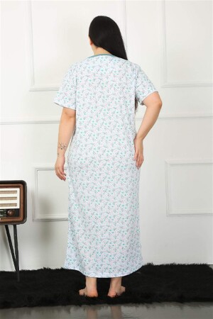 Short Sleeve Green Mother Nightgown 1352 - 6